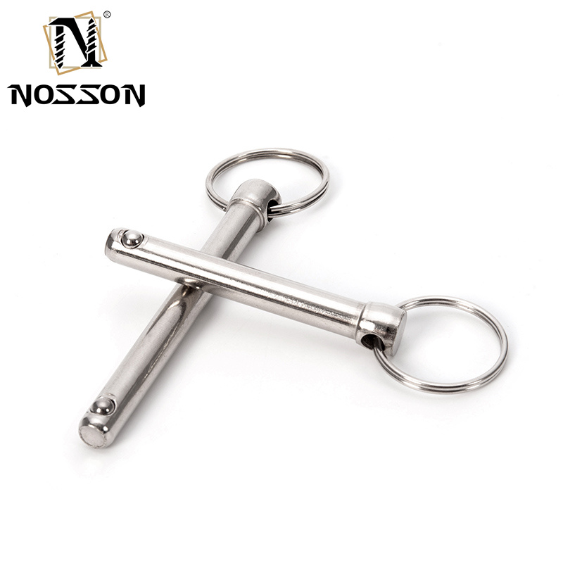 Custom Silver Stainless Steel Spring Loaded Ball Lock Pin for Air Shipping and Professional Customization Solutions