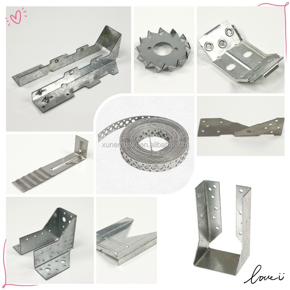 Metal Single and Double Truss Teeth Nail Plate for Wood Building Connectors in Sliver