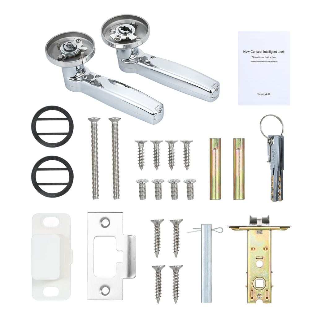 Home Smart Pin Key Keyless Finger Print Smart Handle Door Locks