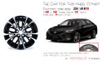 Machined Black Wheels For 18-22 Toyota Camry OEM Rim 75221B