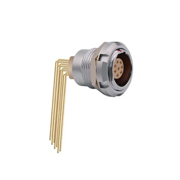 Brass Chrome Plated 90 Degree Connectors Needle Core Push Pull Connector For