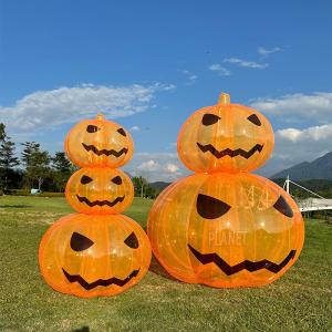 Quality Airtight Halloween Inflatable Orange Pumpkin Inflatable Pumpkin Model Party Garden Decoration wholesale