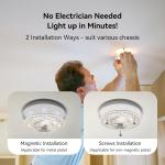 4.92” Universal Ceiling Fan Led Light Replacement for Ceiling Fan Flush Mount
