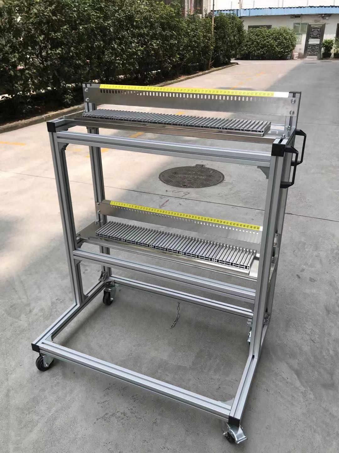 SAMSUNG SM SMT Feeder Carts Stainless Steel Four Wheel For Storage