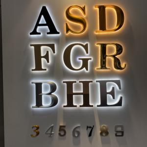 Quality Letter And Numbers Backlit Illuminated Signs For Businesses CE RoHS wholesale