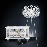 Modern Personality Floor Lights White Living Room Bedroom Study Dandelion Floor
