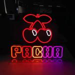 Table Top Company Logo 12V Peach Neon Sign RoHS