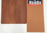 Thermosetting Wood Grain Powder Coating , Oil Resistance Aluminum Wood Grain
