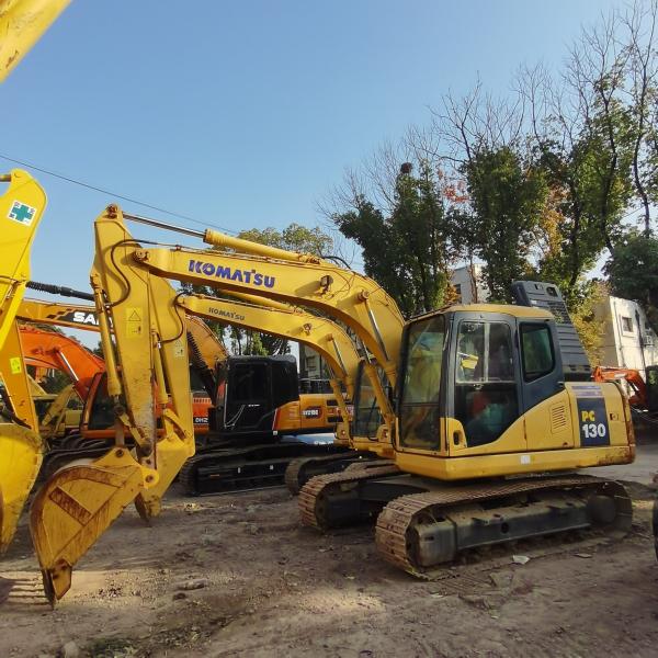 Original Color Used Komatsu PC130 Crawler Excavator for Construction Application