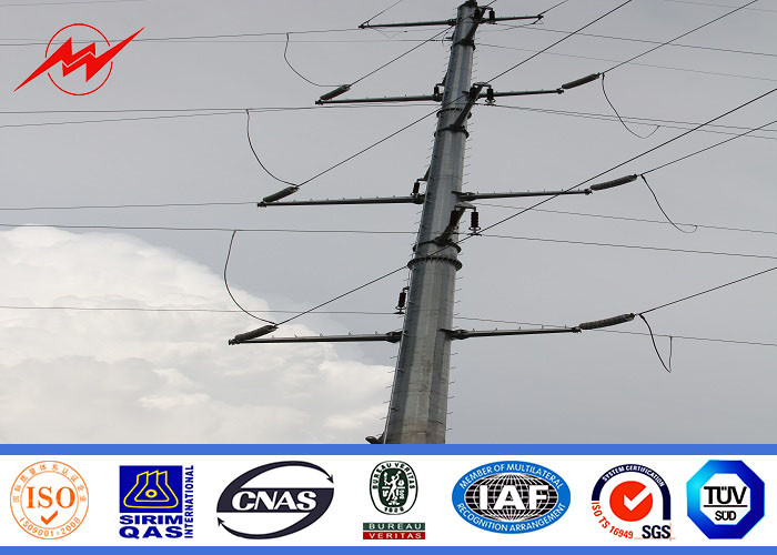 345Mpa Tubular Hot Dip Galvanized Steel Pole 2.75mm 3.0mm 3.75mm 4.0mm Thick