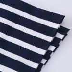 Cotton Breathable Jersey Soft Striped Material Fabric For Polo Shirt