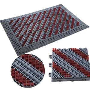 Quality 15x15 Heavy Duty Shoe Scraper Mats Outdoor Shoe Cleaning Mats Weather Resistance wholesale