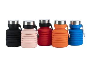 Quality 50-500ML Travel Silicone Drinking Glass Folding Cup Shatter Resistant wholesale