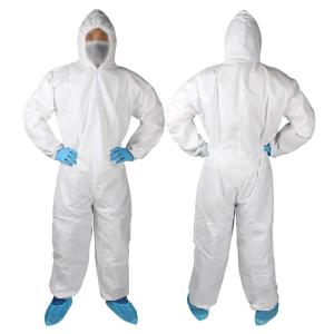 Quality White Plastic Safety All In One Ppe Protective Medical Suit wholesale