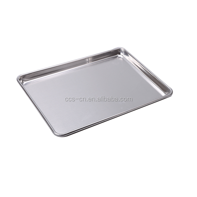 26*18 inch 1mm thick rectangle wire-in-the-rim tray aluminum alloy baking traywire-in-the-rim oven tray flat metal baking tray