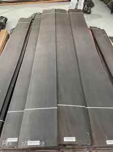Quality Natural Wood Dark Fumed European Oak Veneer Panel Grade 0.55MM wholesale