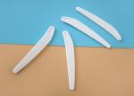 71.7mm White Plastic Spatula Spoon For Cosmetic Jar
