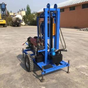 Quality Hot Sale Mobile Diesel Small Water Well Soil Drill 150m Depth wholesale