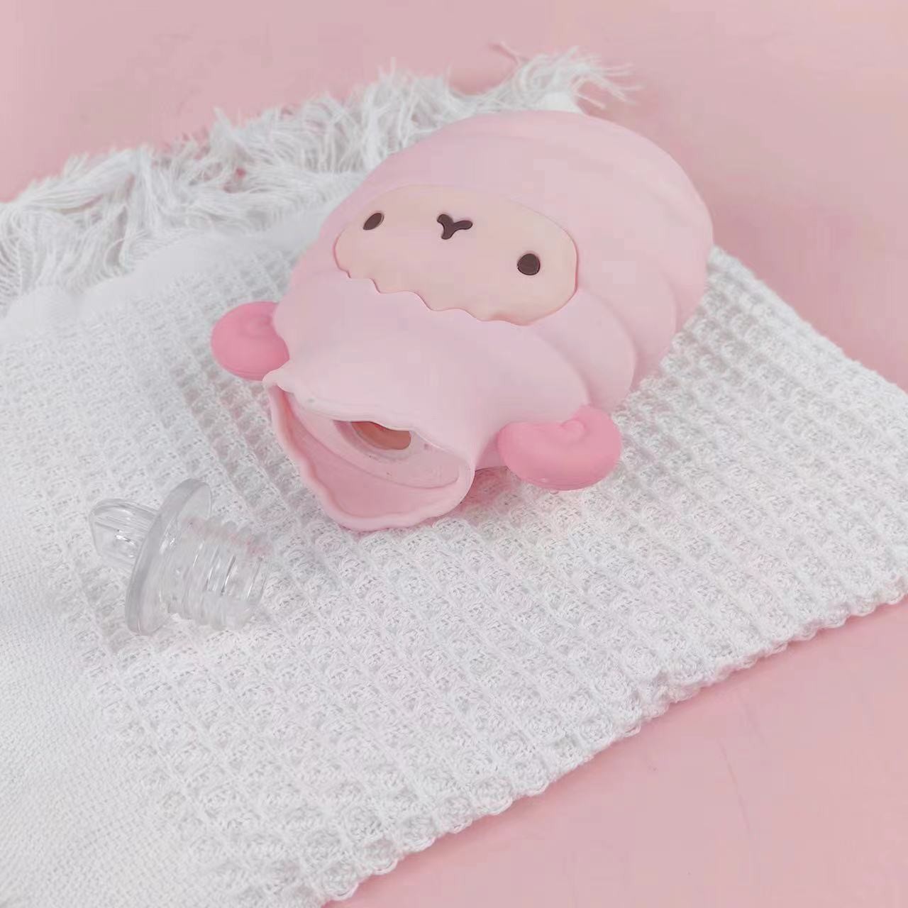 Cartoon Hot Water Bag Bottle With Screw Cap Shoulder Hand Feet Warmer Hot Compress And Cold Therapy For Women Kids Gifts