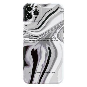 Quality Shockproof Marble Phone Case TPU PC Hybrid Camera Protection wholesale