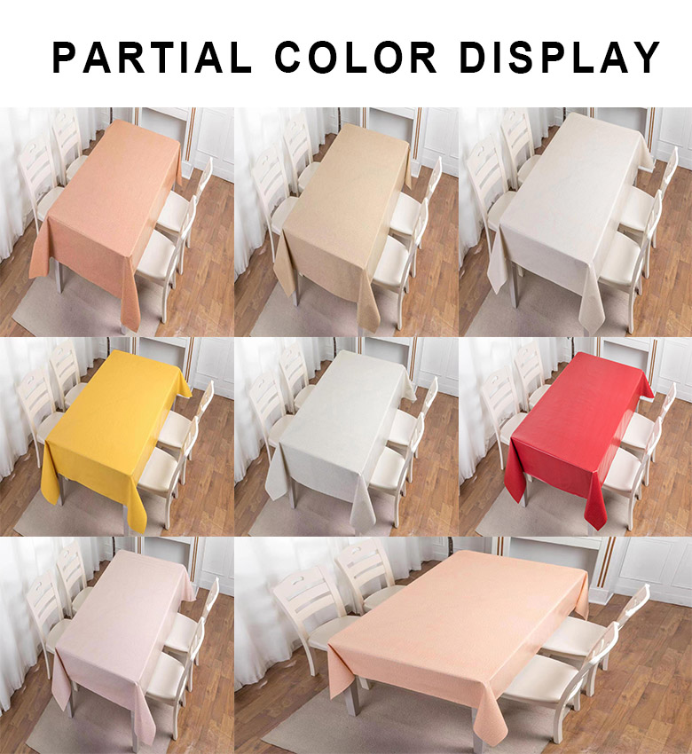 Tablecloth Hot Designs Eco-friendly Dust Proof Oil-Proof Rectangle PVC Table Cover