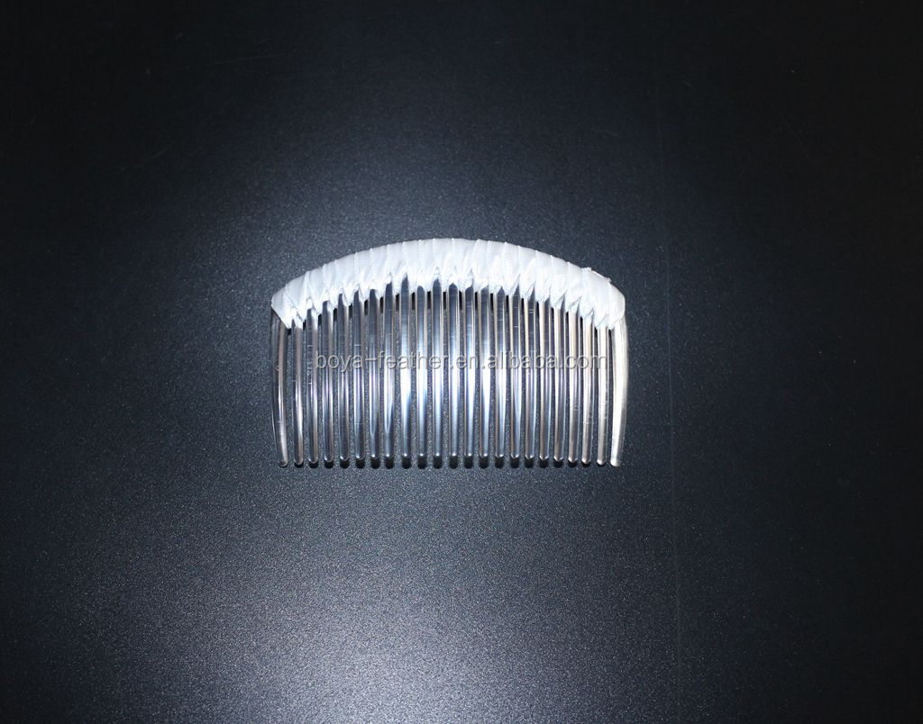 Wedding Decoration Plastic Ribbon Comb Sinamay Hat Comb with 4*8 cm Size DHL Shipping