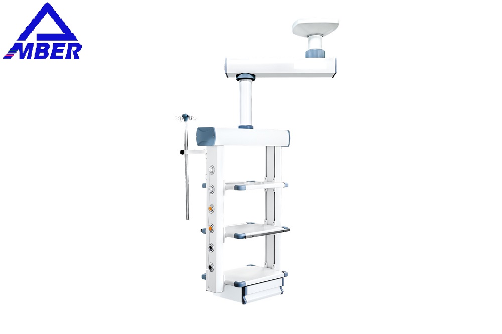 Aluminum Alloy Gas Medical Ceiling Pendant 800mm Length 340 Degree