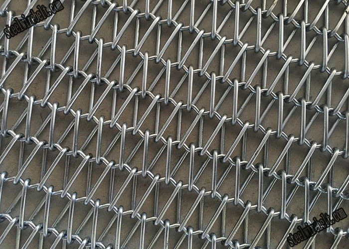 Baking Alkali Resisting Metal Conveyor Belts SS201 SS316L Wire Conveyor Belt