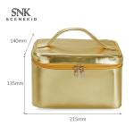 Waterproof Blue Cylinder Bucket Wash PU Leather Bag