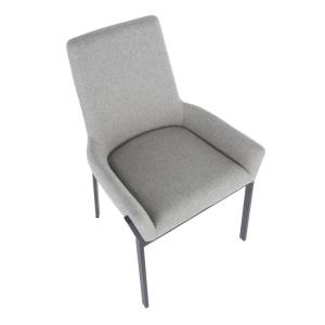 Quality Powder Metal Leg 9.1KG Gray Fabric Modern Leisure Chair wholesale