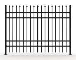 Customized Black Zinc Steel Metal Garrison Fence Panels Maintenance Free