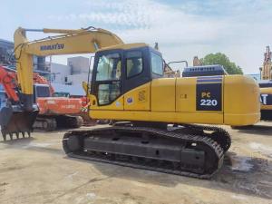 Quality PC220 - 7 Hydraulic Crawler Used Komatsu Excavator 11.7 Rpm wholesale