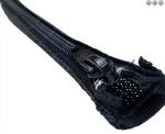 Flexible Black Zipper Cable Sleeve Braided Wrap For Wire Protection
