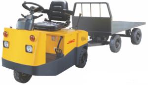 Quality Stable Electric Tow Truck , Industrial Tow Tractors Platform Truck wholesale