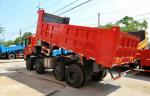 DFD3318 Industrial Dump Truck , RHD / LHD 375HP 8x4 Tipper Truck Red Color