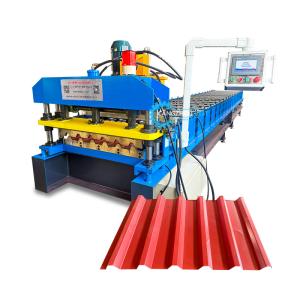 Quality IBR Roofing Sheet Roll Forming Machine Hydraulic Cutting For Steel Profile wholesale