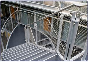 Quality Balustrade Infill Cable Rope Mesh For Staircase With Stainless Steel 2.0 Mm Wire 50*50 Mm Hole wholesale