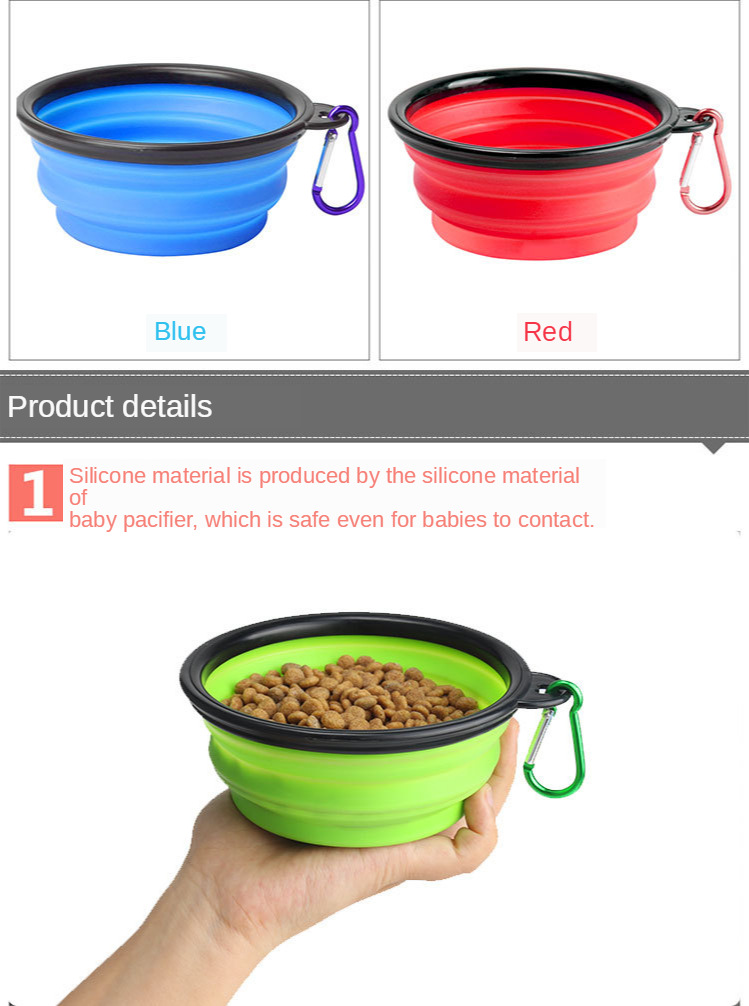 Collapsible Travel Dog Bowl Top Seller Foldable Silicone for Pet Owners on the Move