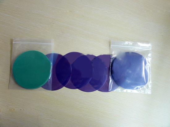 Cheap Customized Fiber Optic Consumables Green And Purple Diamond Lapping Film Sheets for sale