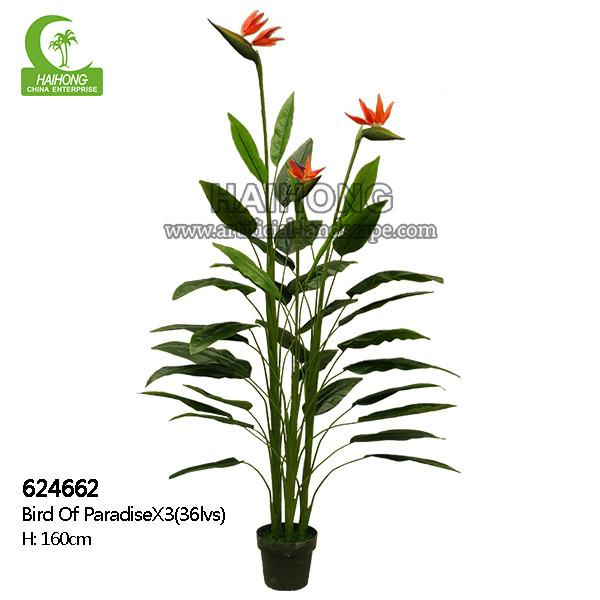 Manufacturer Inexpensive Stunning Artificial Bird Of Paradise Green Plant