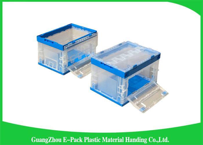 Solid Collapsible Plastic Containers , Foldable plastic storage bins