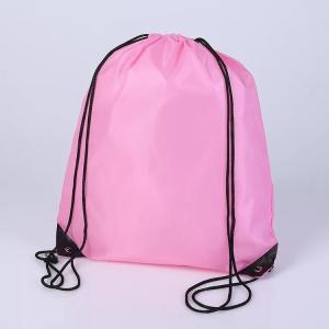 Quality Trainning White Drawstring Backpack , Waterproof Large Drawstring Sports Bag wholesale
