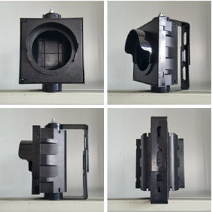 Flip Door Integrated Body 100MM Body 1-PC Body Traffic Light Part Plastic Housing