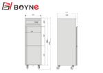 0.5L Industrial Catering Fridge 95kg SS 304 Digital Display Low Noise CE