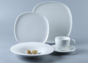 Quality SGS Approved 20Pc White Square Plate Dinnerware Sets wholesale