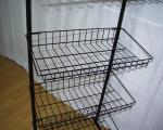 Steel 4 Shelves Metal Floor Stand