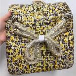 Authentic Crocodile Skin Women Flap Bag Genuine Alligator Leather Lady Colorful