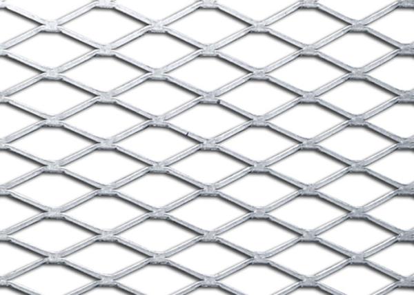 PVC Dipping Aluminum Expanded Metal Mesh , Flattened Expanded Aluminum Highway