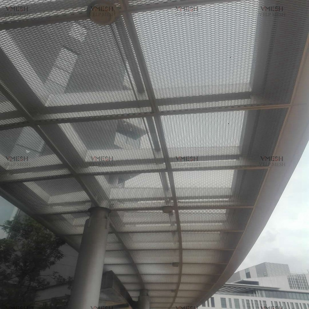 Building Decoration PVDF Aluminum Expanded Metal Mesh Corrosion Protection