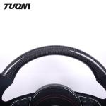 Genuine Carbon Fiber Alcantara Leather Audi Steering Wheel With Knobs